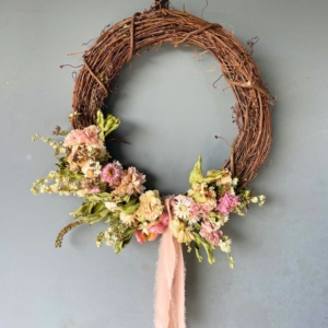 dried flower wreath, dried flowers, wreath sale, iron meadows flower farm