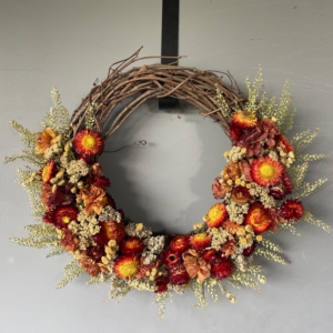 dried flower wreath, dried flowers, wreath sale, iron meadows flower farm