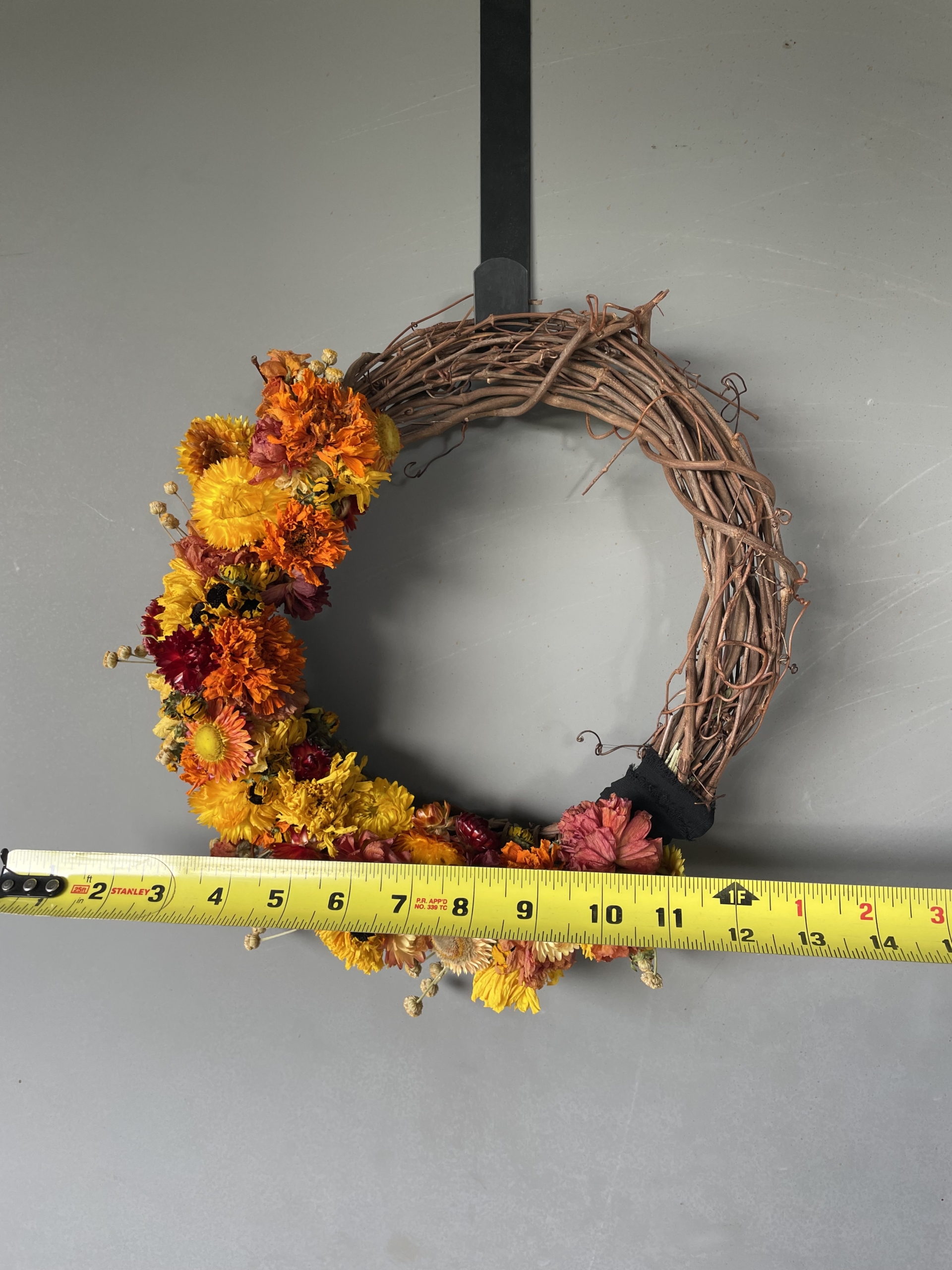 dried flower wreath, dried flowers, wreath sale, iron meadows flower farm