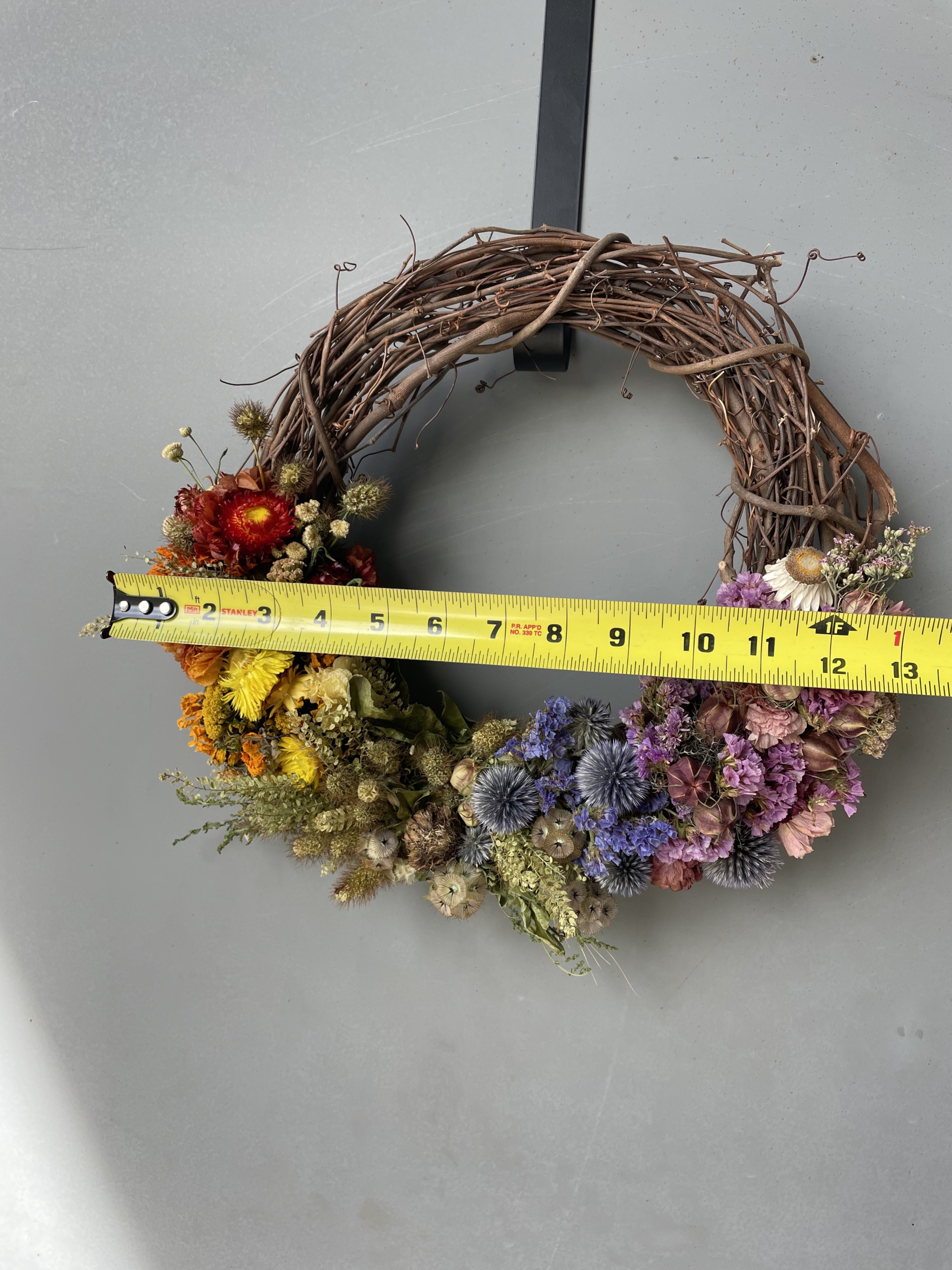 dried flower wreath, dried flowers, wreath sale, iron meadows flower farm